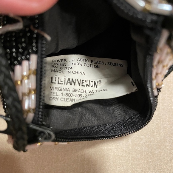 Lillian Vernon - Cat - Bead and Sequin Small Coin / Card Purse - Picture 6 of 7